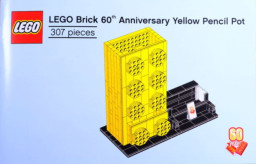 LEGO Brick 60th Anniversary Yellow Pencil Pot