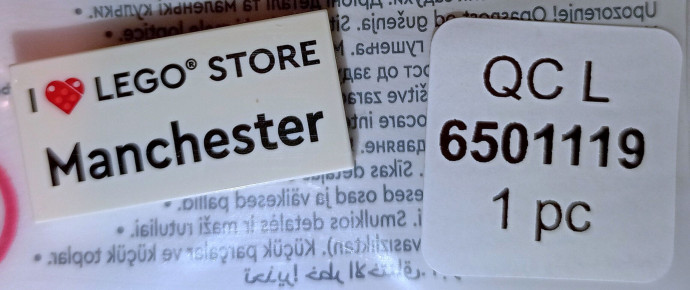 I Love LEGO Store Manchester Tile