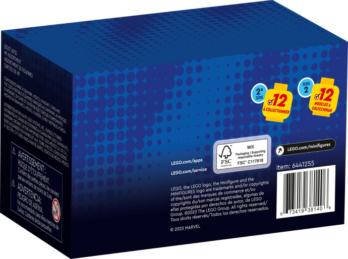 LEGO® Minifigurky: Studio Marvel – 2. série, sada 6 minifigurek