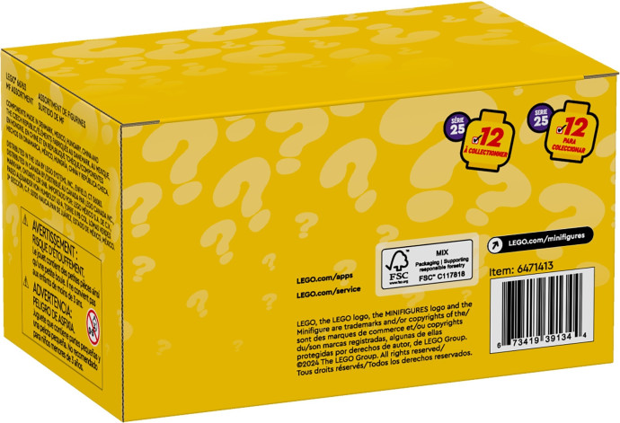 LEGO® minifigurky – 25. série – sada 6 minifigurek