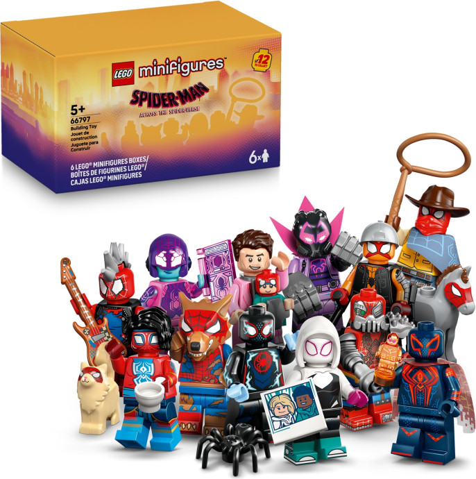 LEGO Minifigures - Spider-Man: Across the Spider-Verse Series {Box of 6 random packs}