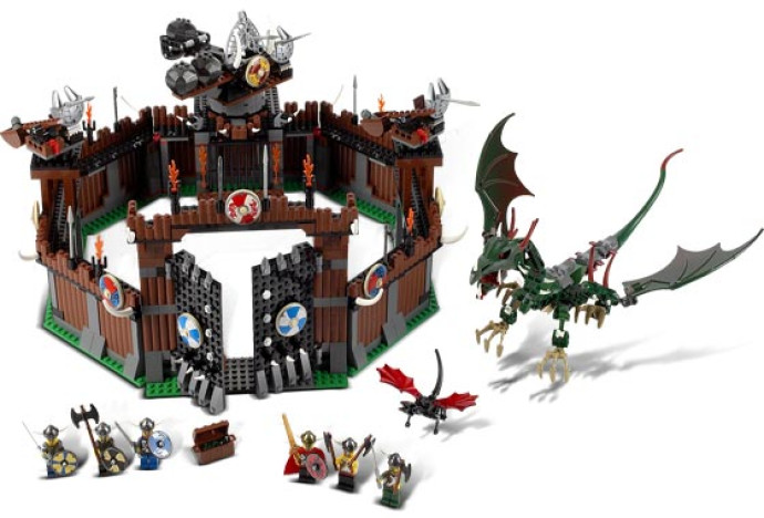 Pevnost Vikingů v boji s Fanfirským drak