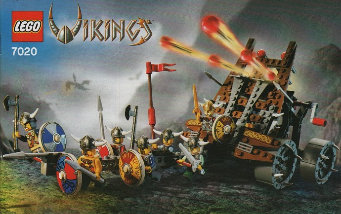 Armáda Vikingů s vozem s těžkými děly