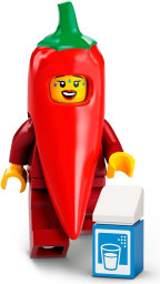 Fanoušek v kostýmu chilli papričky