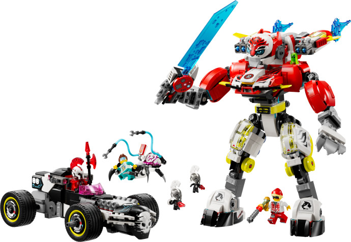 Cooperův tygří robot a Zerův hot rod
