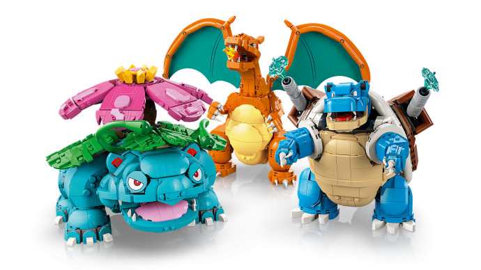 Venusaur, Charizard a Blastoise
