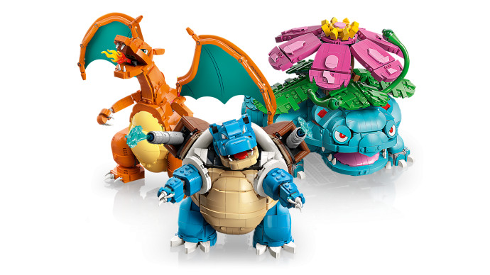 Venusaur, Charizard a Blastoise