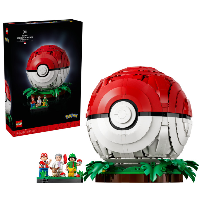 Poké Ball s ikonickými momentmi Trénerov