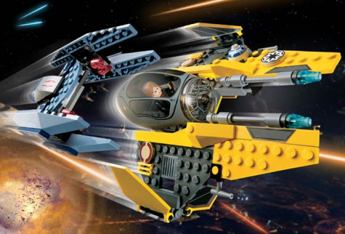Jedi Starfighter and Vulture Droid