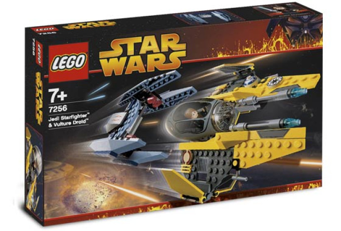 Jedi Starfighter and Vulture Droid