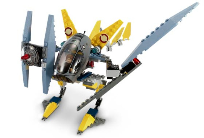 Jedi Starfighter and Vulture Droid