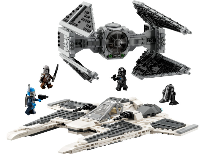 Mandaloriánska stíhačka triedy Fang proti TIE Interceptoru