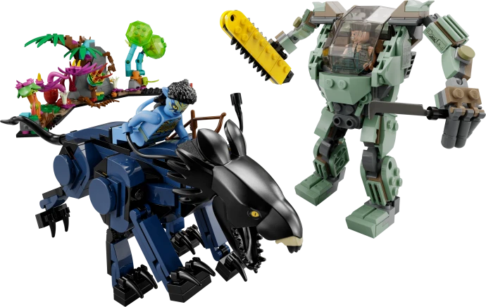 LEGO 75571 Neytiri a thanator vs. Quaritch v AMP obleku
