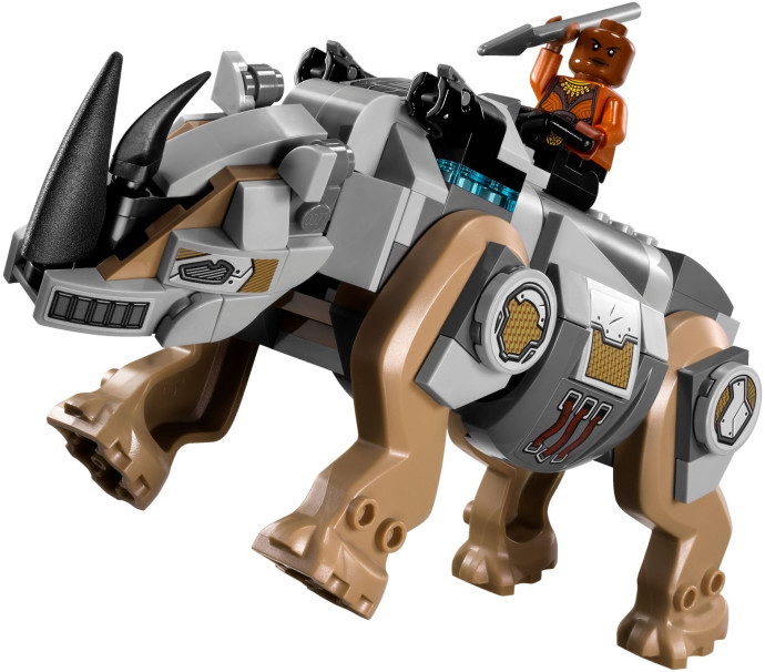 Rhino Face-Off by the Mine