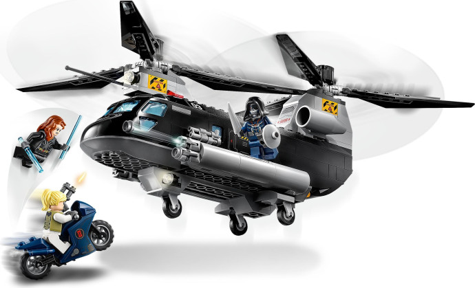 Black Widow's Helicopter Chase
