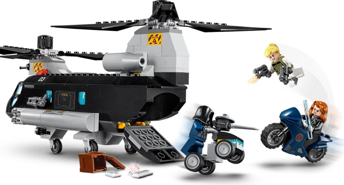 Black Widow's Helicopter Chase