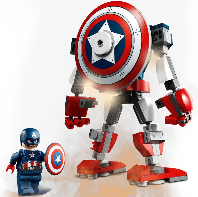 Captain America v obrněném robotu