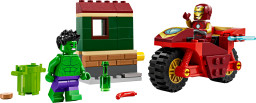 Iron Man s motorkou a Hulk