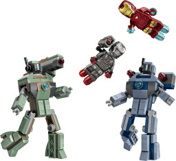 Iron Man a War Machine vs. Hammerovy Drony