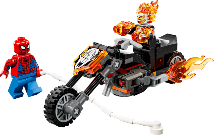 Spider-Man vs. Ghost Rider na motorce