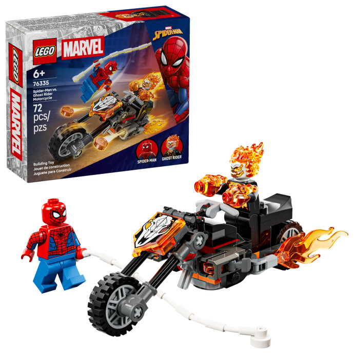 Spider-Man vs. Ghost Rider na motorke