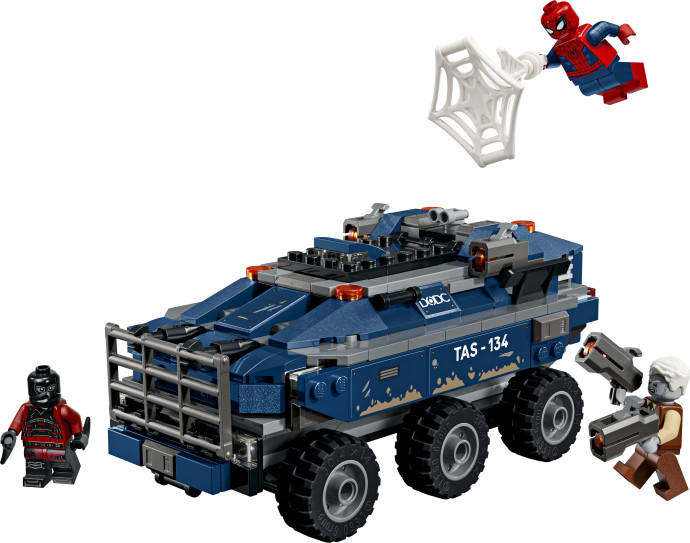 Spider-Man a honička za vězeňským transportérem