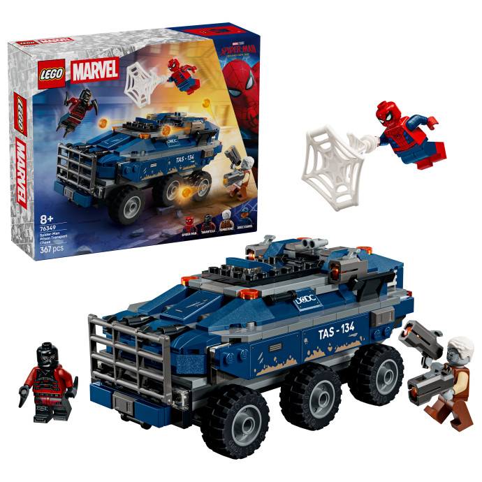 Spider-Man a naháňačka väzenského transportéru