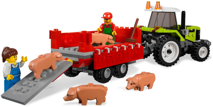 Vepřín a traktor