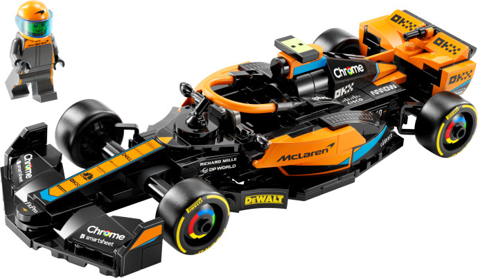 Závodní auto McLaren Formule 1 2023