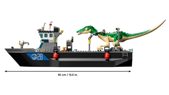 Baryonyx Dinosaur Boat Escape
