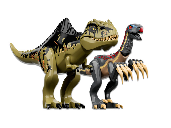 Útok giganotosaura a therizinosaura