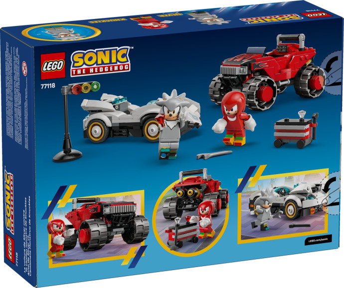 Silver a jeho auto vs. Knuckles a jeho monster truck