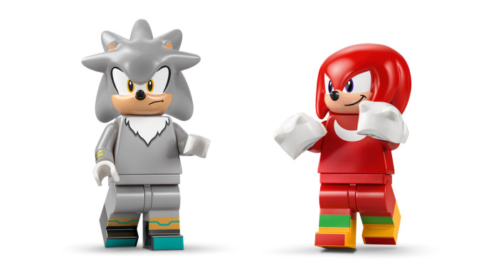 Silver a jeho auto vs. Knuckles a jeho monster truck