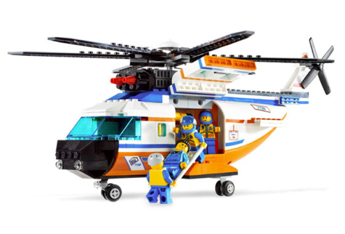 Coast Guard Helicopter & Life Raft