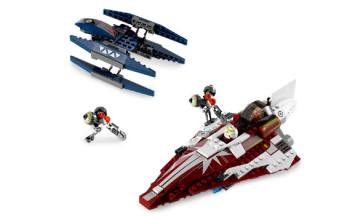 Ahsoka's Starfighter and Vulture Droid