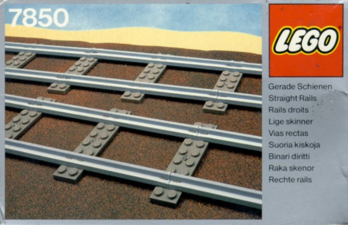 8 Straight Rails Grey 4.5V