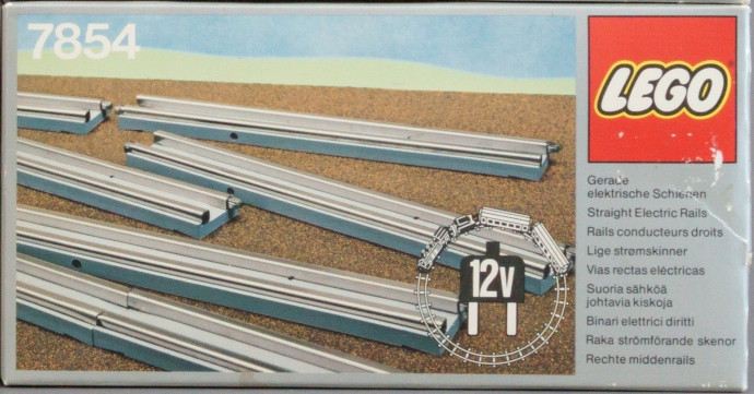 8 Straight Rails Grey 4.5V