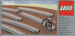 8 Curved Electric Rails Grey 12V