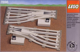 Left and Right Manual Points with Electric Rails Grey 12V