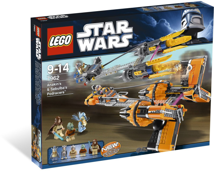 Anakin Skywalker and Sebulba's Podracers