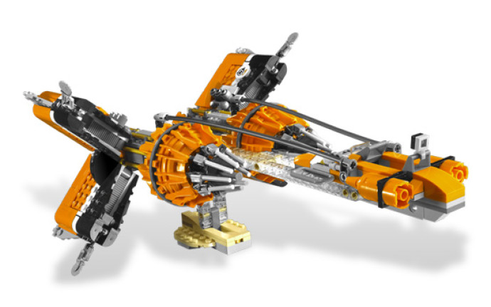 Anakin Skywalker and Sebulba's Podracers