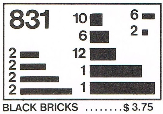 Black Bricks Parts Pack