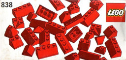 Red Roof Bricks Parts Pack, 45°