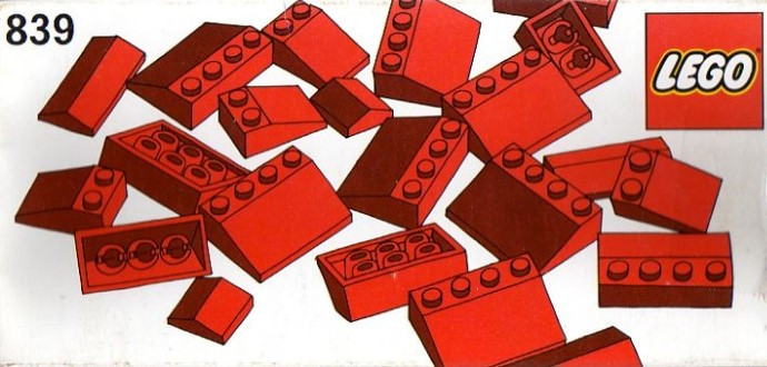 Red Roof Bricks Parts Pack, 33°