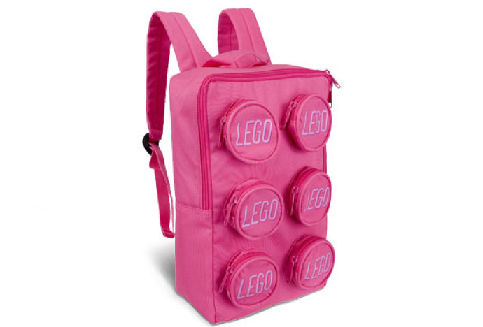 LEGO Brick Backpack Pink
