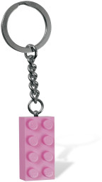 Pink Brick Key Chain