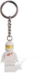 White Spaceman Key Chain