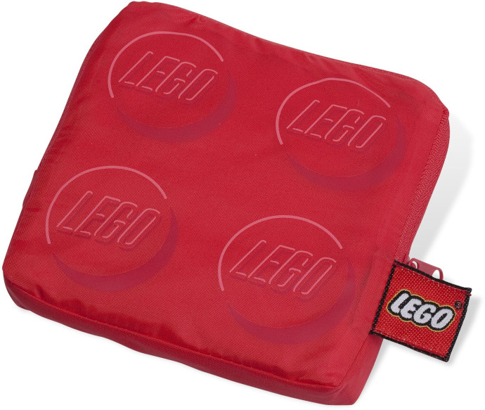 Foldable red shopping bag