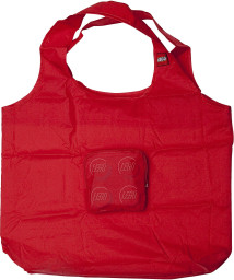 Foldable red shopping bag