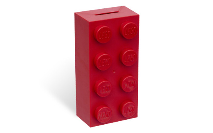 LEGO 2x4 Brick Coin Bank